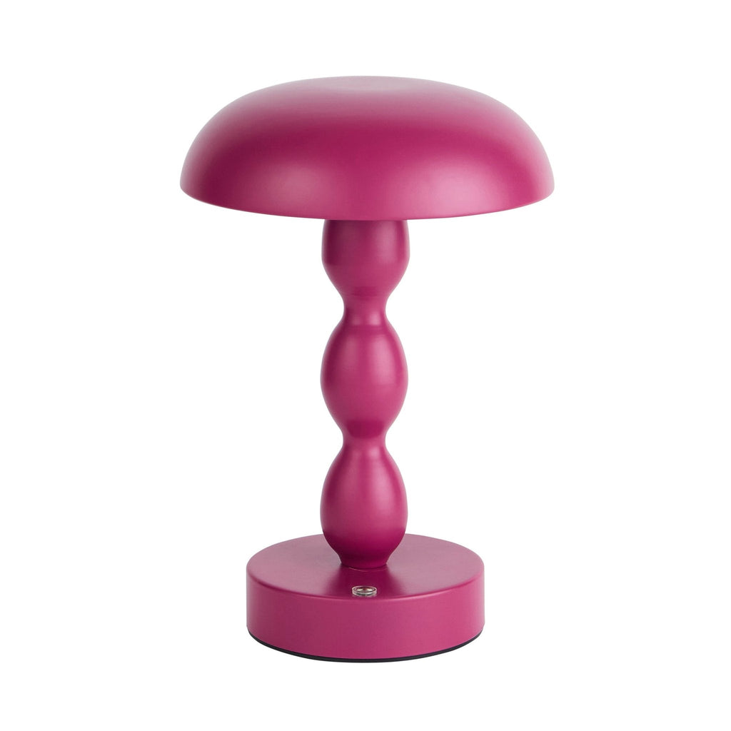Kirsty Rechargeable Bobbin Table Lamp - Plum - DUSK