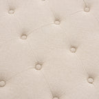 Knaresborough Button Back Coffee Table Pouffe - Oatmeal - DUSK