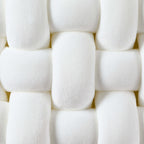 Knot Square Cushion - White - DUSK