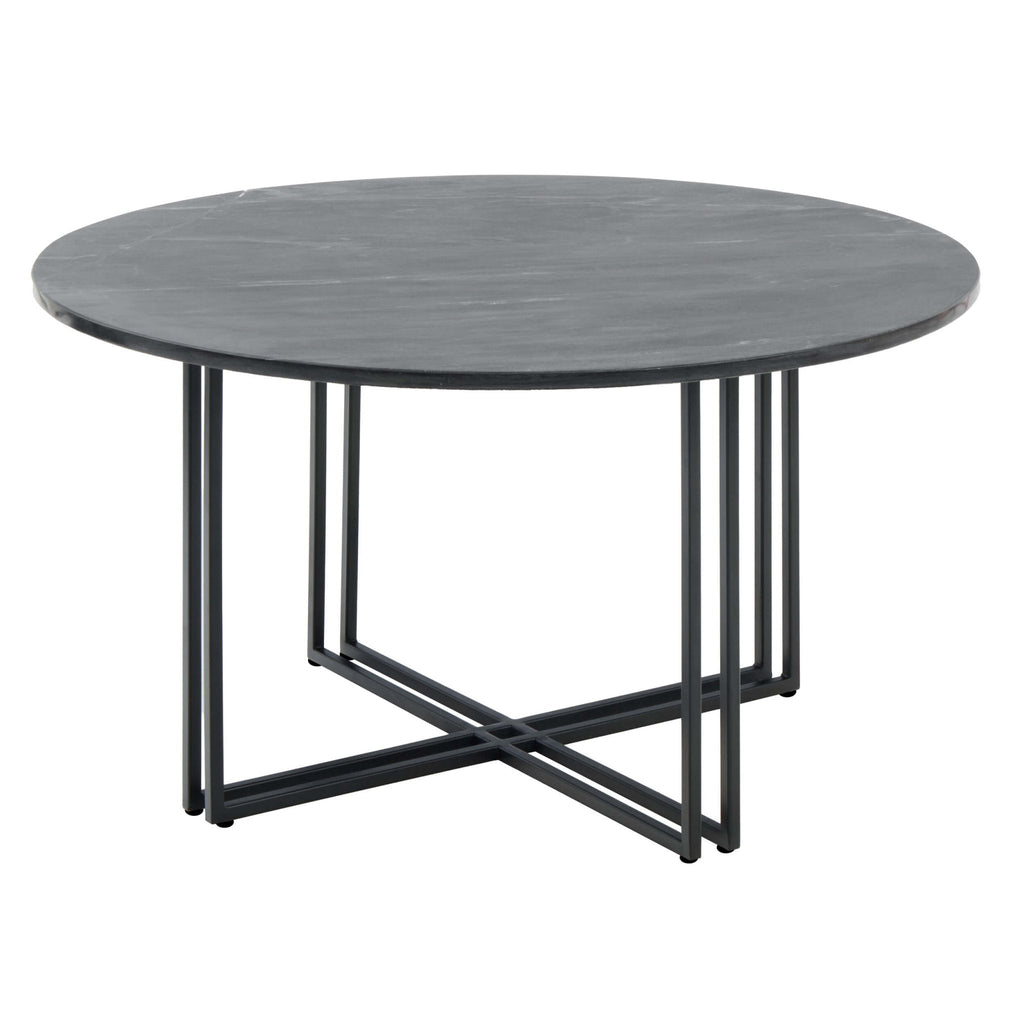 Leana Round Coffee Table - Dark Marble - DUSK
