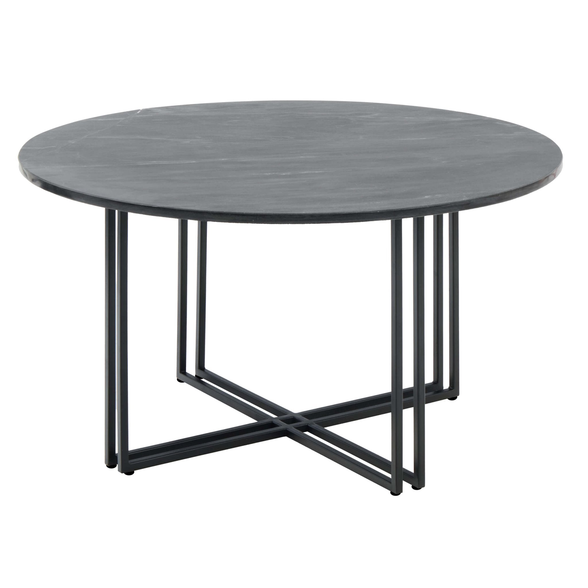 Leana Round Coffee Table - Dark Marble - DUSK