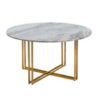 Leana Round Coffee Table - Marble - DUSK
