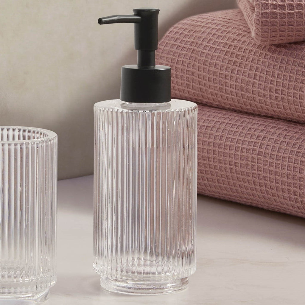 Lena Ribbed Glass Accessories Bundle - Set of 2 - DUSK