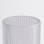 Lena Ribbed Glass Tumbler - Clear - DUSK