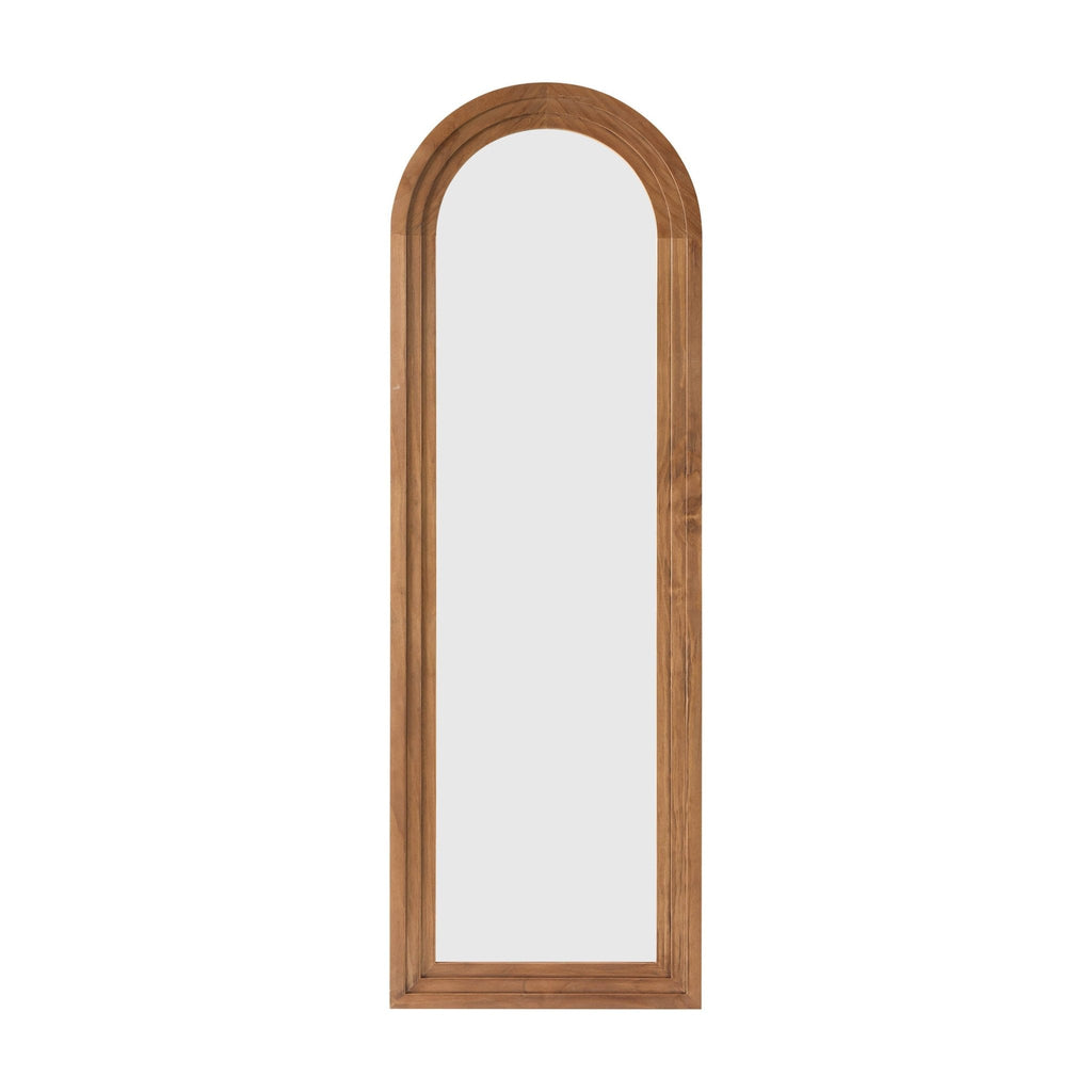 Lennon Arched Full Length Mirror - Light Wood - DUSK