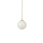 Leo Swirl Glass Fitted Ceiling Pendant - White/Clear - DUSK