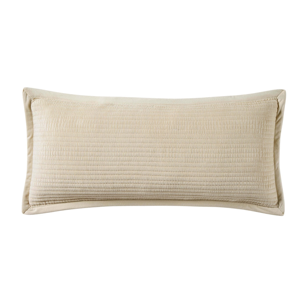 Leona Luxury Quilted Velvet Cushion Cover - Champagne - DUSK