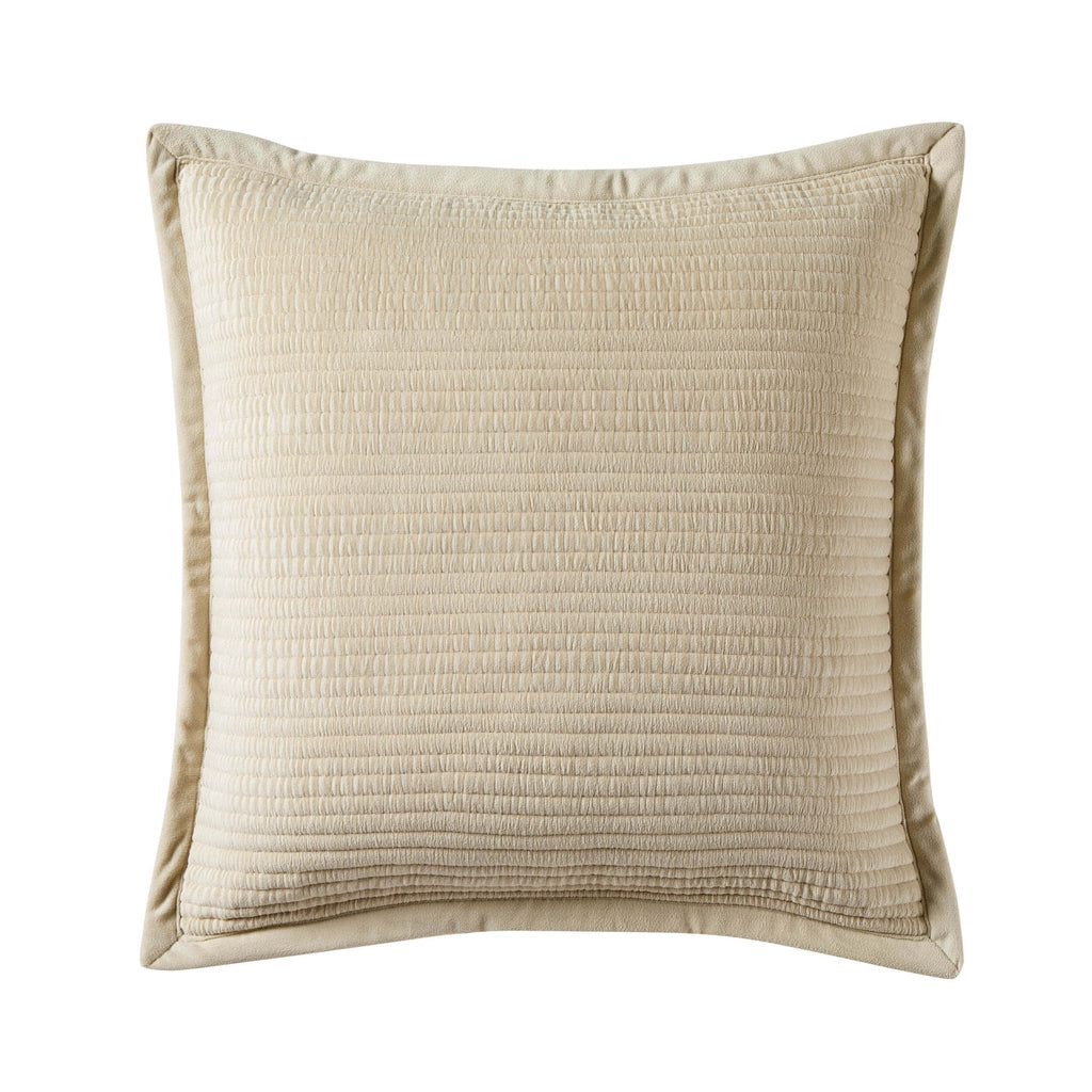 Leona Luxury Quilted Velvet Cushion Cover - Champagne - DUSK