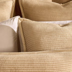 Leona Luxury Quilted Velvet Cushion Cover - Champagne - DUSK