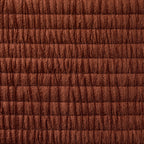 Leona Luxury Quilted Velvet Cushion Cover - Rust - DUSK