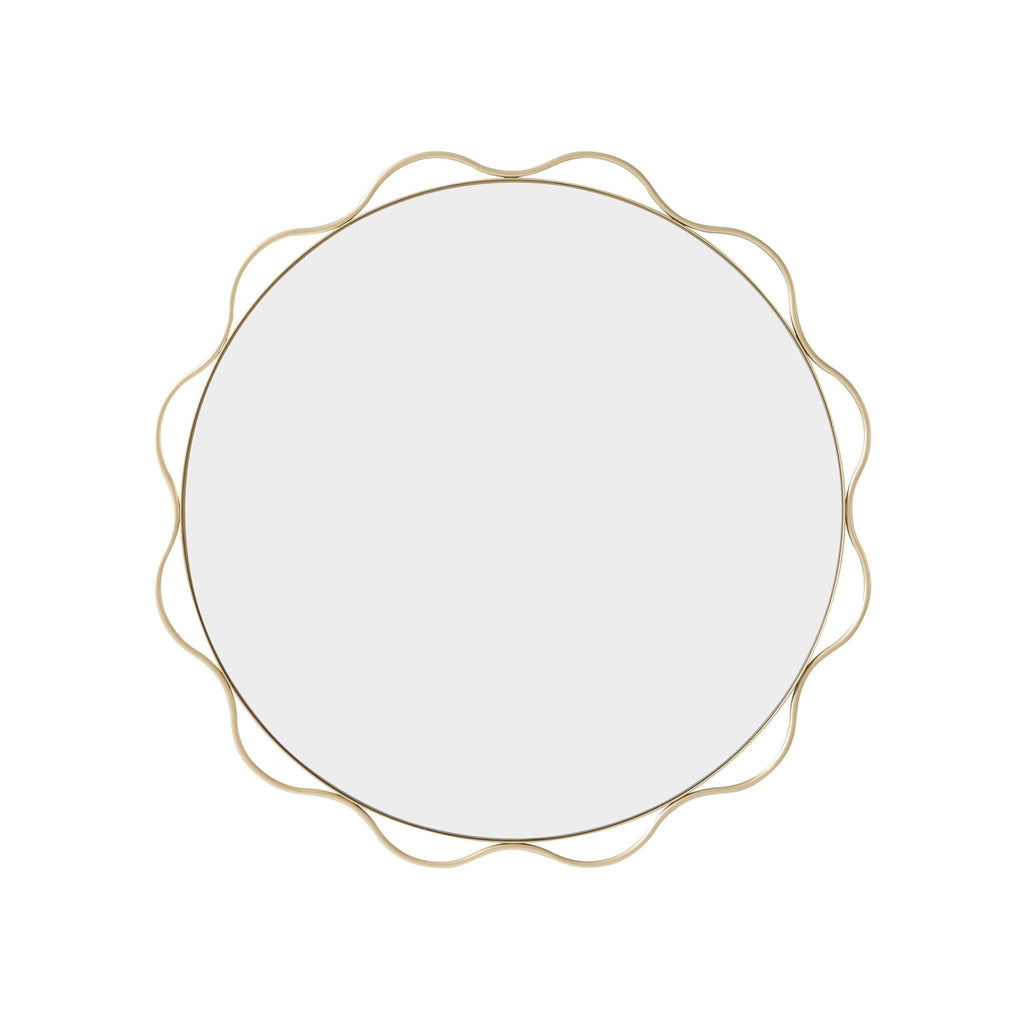 Liana Scallop Wall Mirror - Gold - DUSK