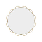 Liana Scallop Wall Mirror - Gold - DUSK
