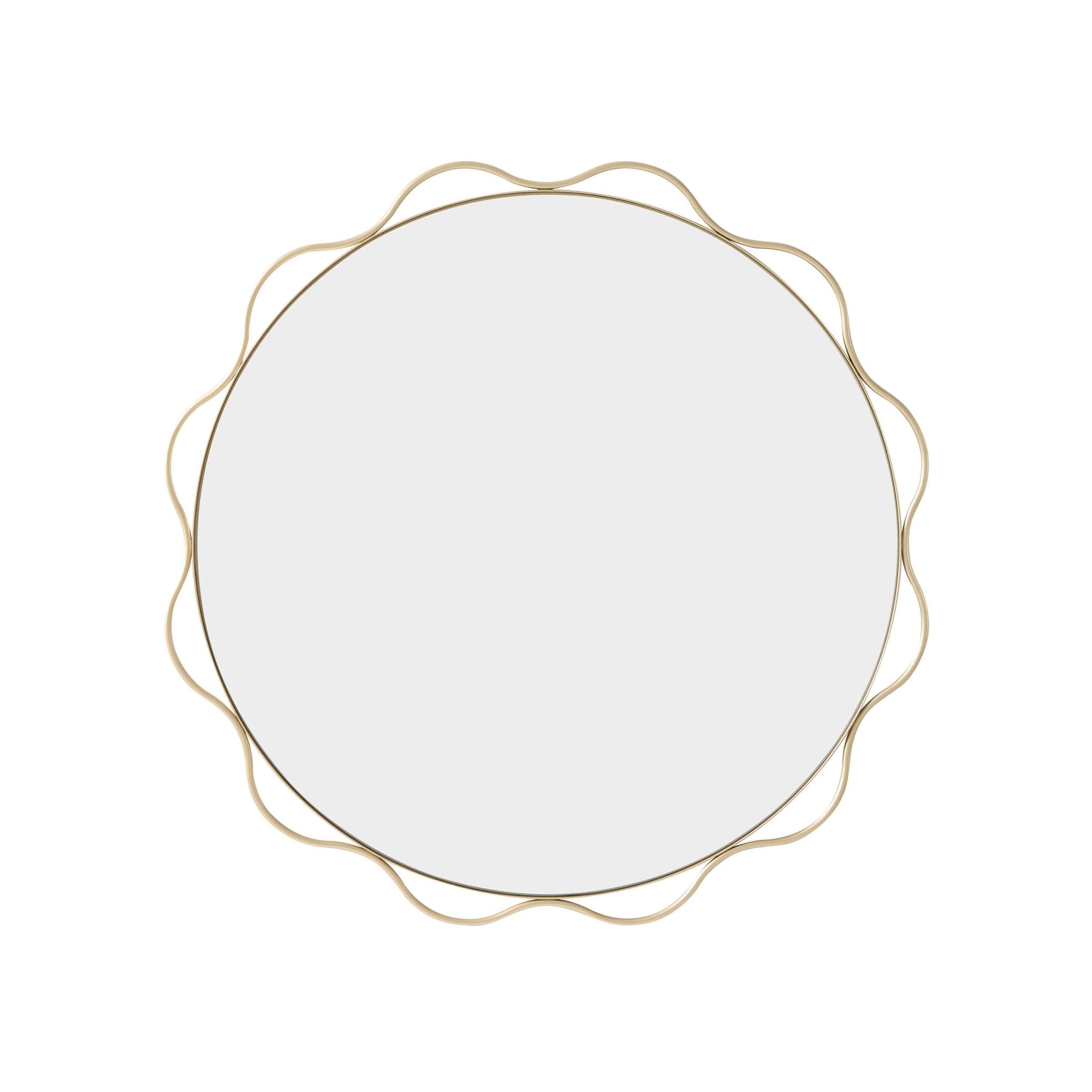 Liana Scallop Wall Mirror - Gold - DUSK