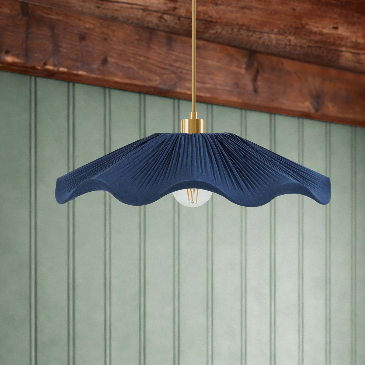 Libby Fabric Ceiling Shade - Navy - DUSK