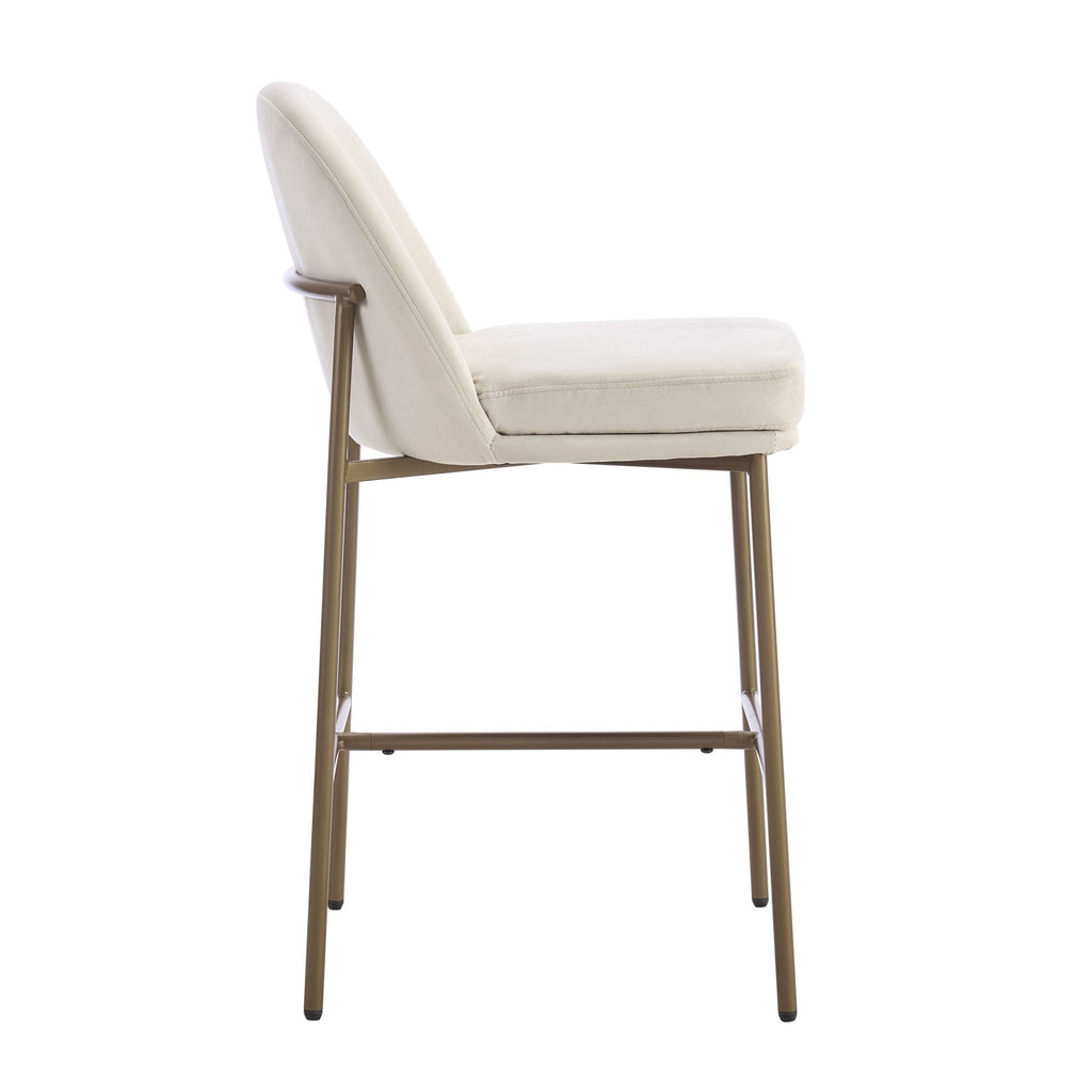 Lily Set of 2 Barstools - Ecru - DUSK
