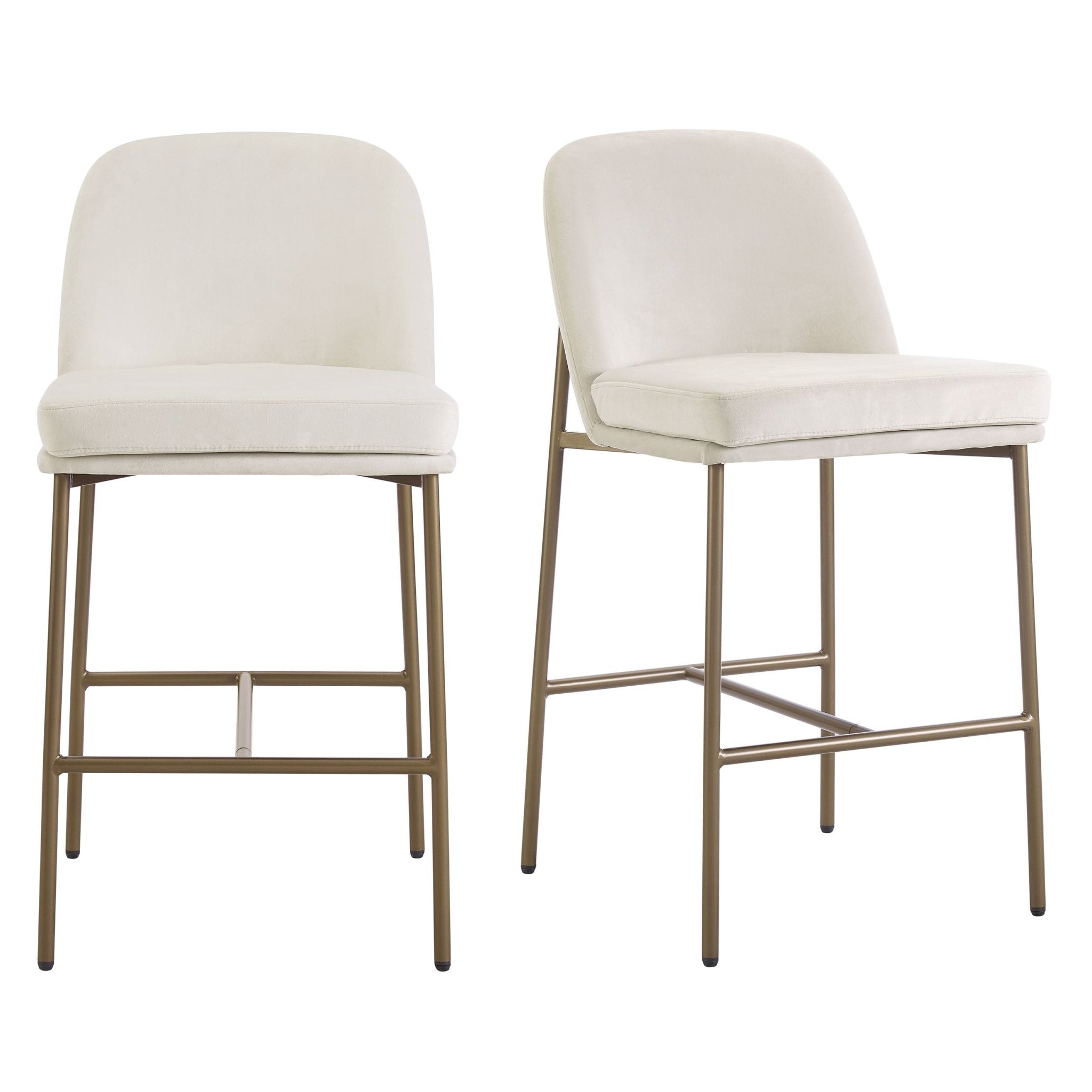 Lily Set of 2 Barstools - Ecru - DUSK