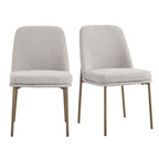 Lily Set of 2 Dining Chairs - Taupe Boucle - DUSK