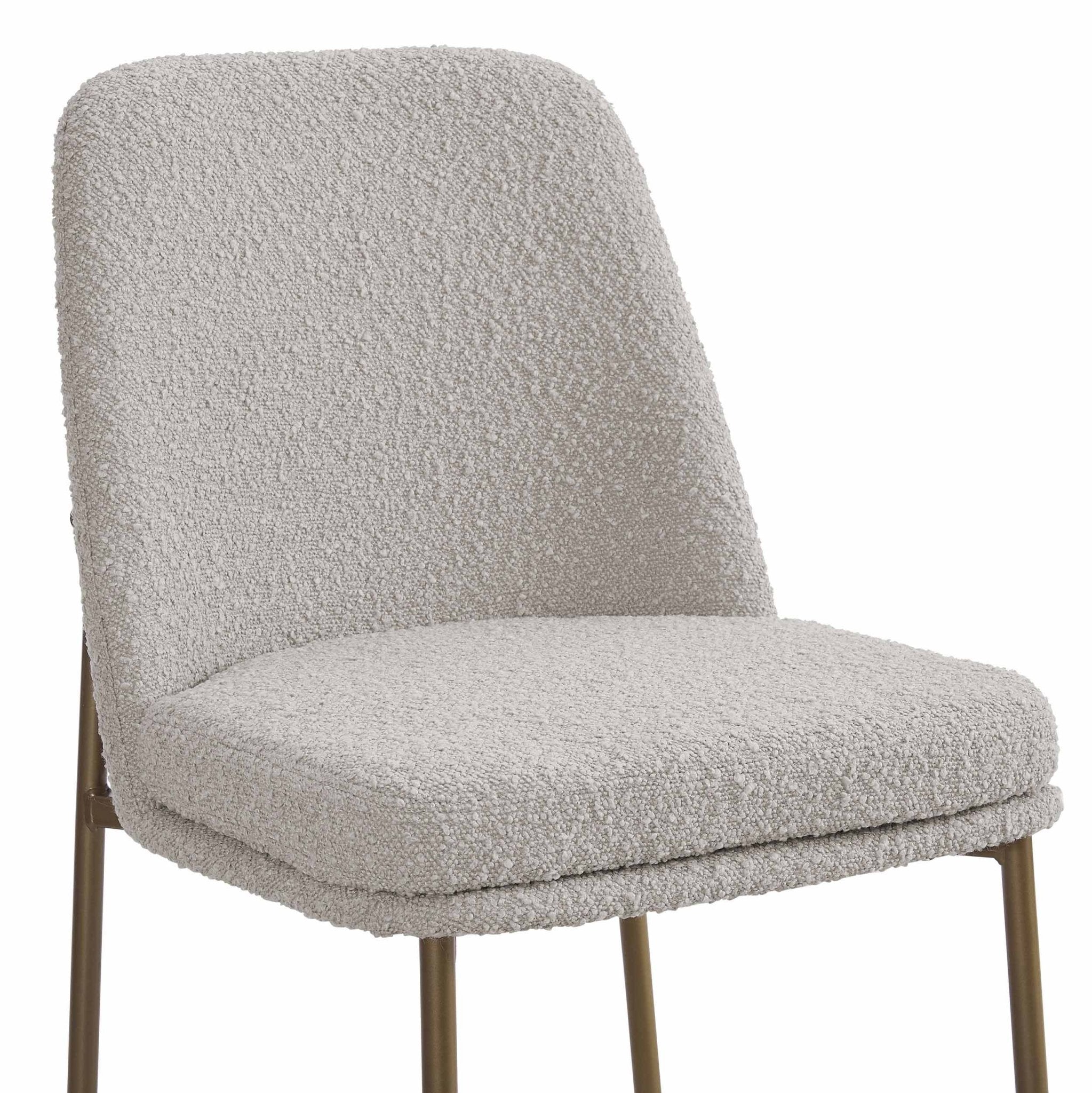 Lily Set of 2 Dining Chairs - Taupe Boucle - DUSK