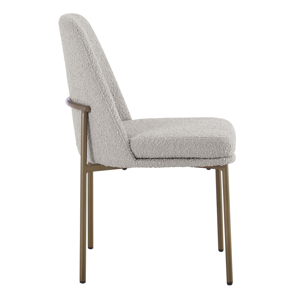 Lily Set of 2 Dining Chairs - Taupe Boucle - DUSK