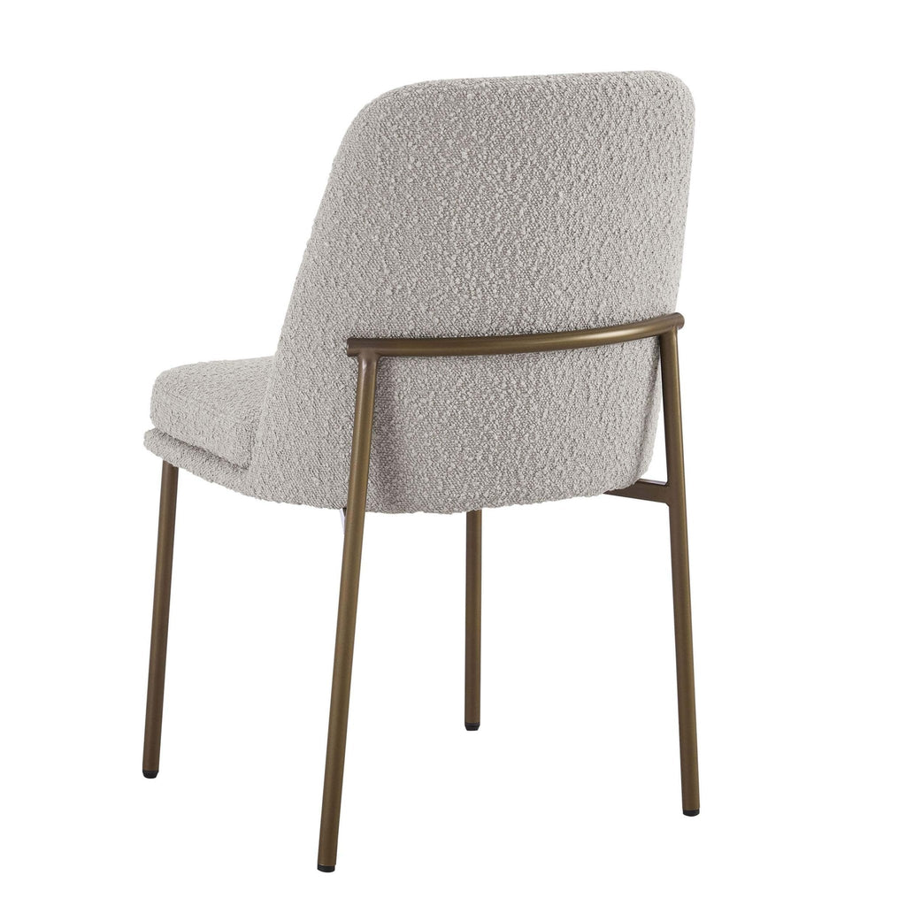 Lily Set of 2 Dining Chairs - Taupe Boucle - DUSK