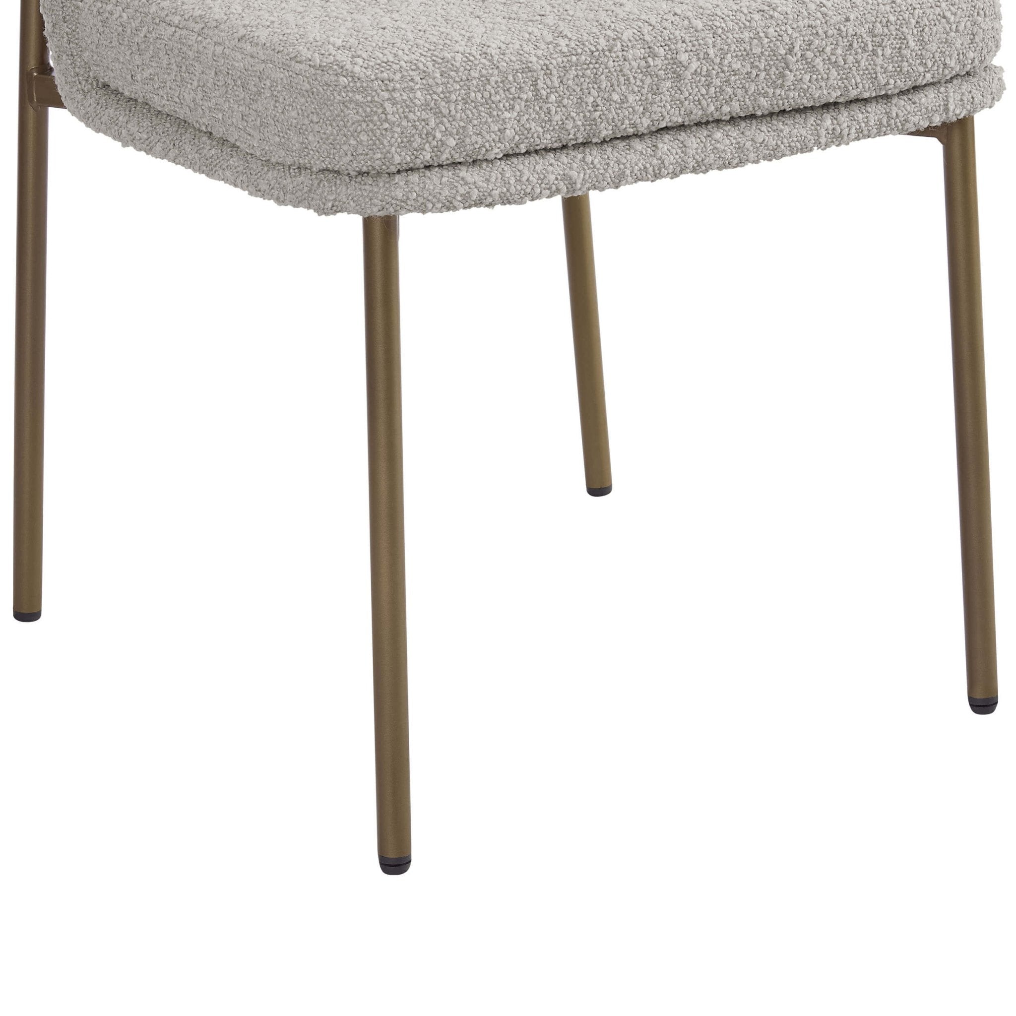 Lily Set of 2 Dining Chairs - Taupe Boucle - DUSK
