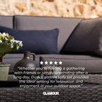 Lisbon 2 Seater Garden Sofa - Grey - DUSK