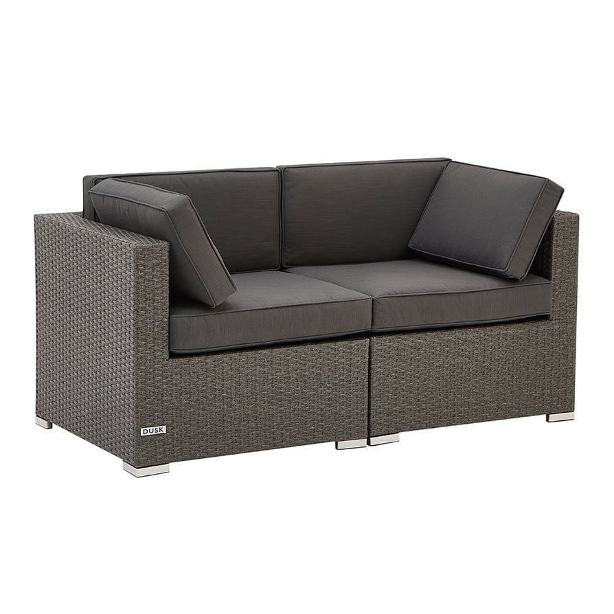 Lisbon 2 Seater Garden Sofa - Grey - DUSK