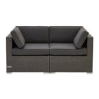 Lisbon 2 Seater Garden Sofa - Grey - DUSK