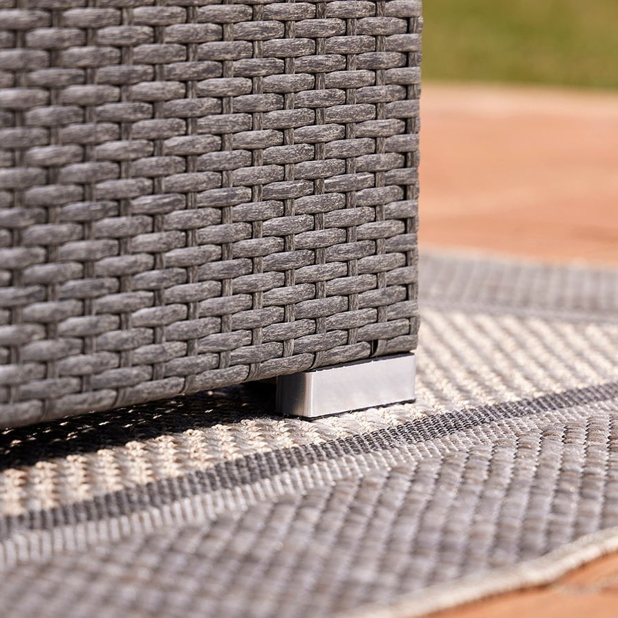 Lisbon 2 Seater Garden Sofa - Grey - DUSK