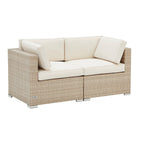 Lisbon 2 Seater Garden Sofa - Natural - DUSK