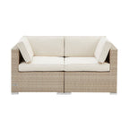 Lisbon 2 Seater Garden Sofa - Natural - DUSK