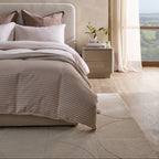 Liv Hand Woven Wool Half Circle Design Rug - Off White - DUSK