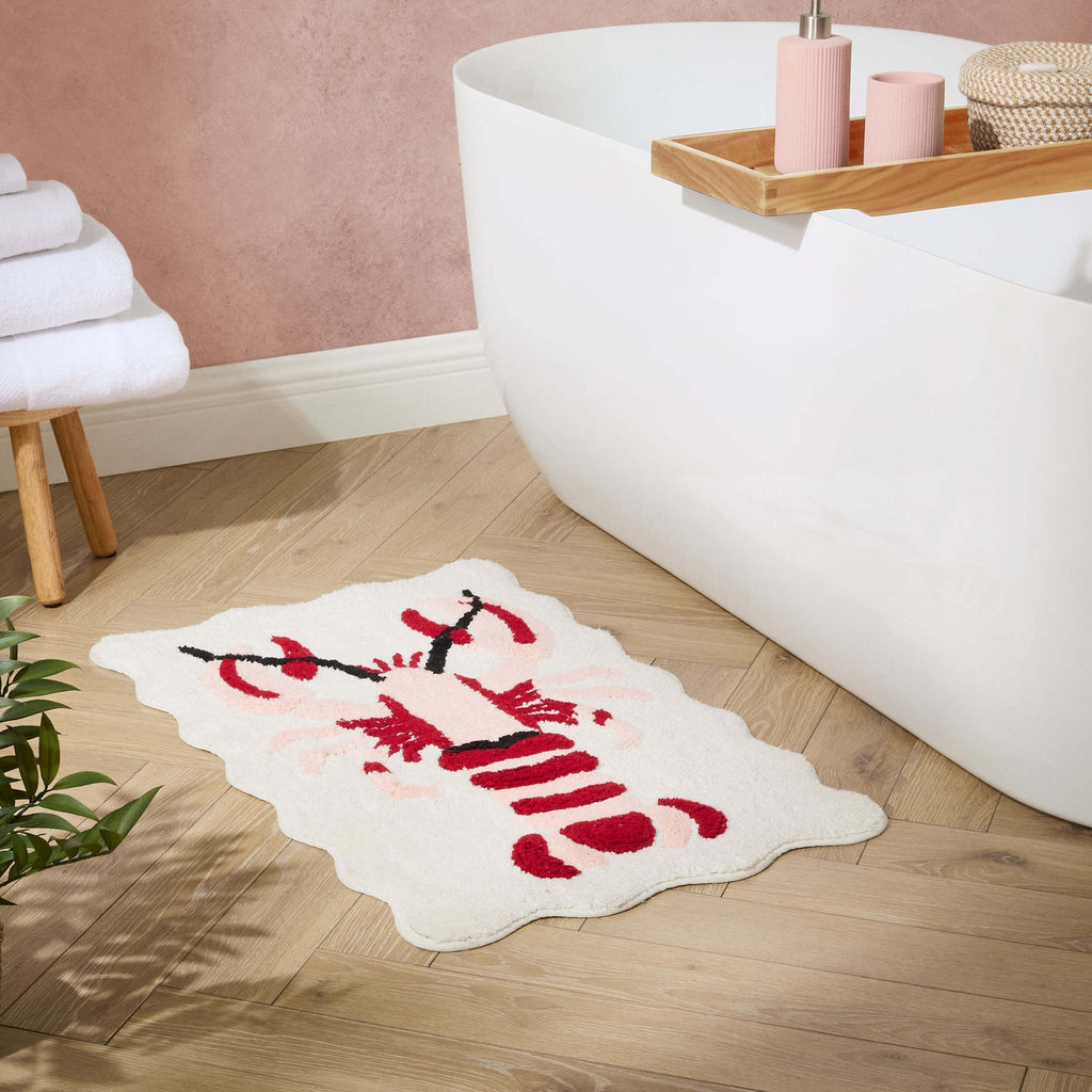 Lobster Tufted Bath Mat - Multi - DUSK