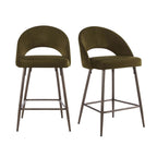 Lola Set of 2 Barstools - Rich Green - DUSK