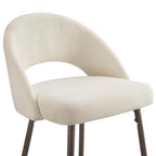 Lola Set of 2 Barstools - Teddy Fabric - DUSK