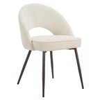 Lola Set of 2 Dining Chairs - Teddy Fabric - DUSK