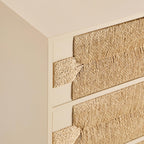Lottie Woven 3 Drawer Chest - Sand - DUSK