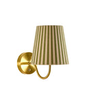 Lucia Rechargeable Striped Wall Light - Green - DUSK