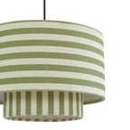 Lucia Striped Double Tiered Ceiling Shade - Green - DUSK