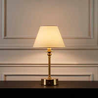 Lucille Ornate LED Rechargeable Wireless Lamp - Brass - DUSK