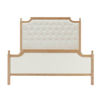 Luxor Bed Frame - Cream Linen - DUSK