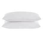 Lyla Lyocell Blend Plain Dye Pair of Classic Pillowcases - White - DUSK