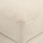 Lyon Pouffe - Speckled Sand Boucle - DUSK