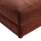 Lyon Storage Pouffe - Chenille Dark Rust - DUSK