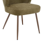 Mabel Set of 2 Dining Chairs - Chenille Olive - DUSK