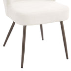 Mabel Set of 2 Dining Chairs - Ivory Chenille - DUSK