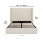 Madison Ottoman Storage Bed - Ecru - DUSK