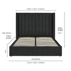 Madison Ottoman Storage Bed - Ink - DUSK