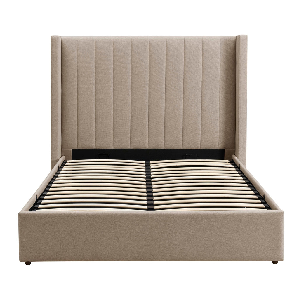 Madison Ottoman Storage Bed - Oatmeal - DUSK