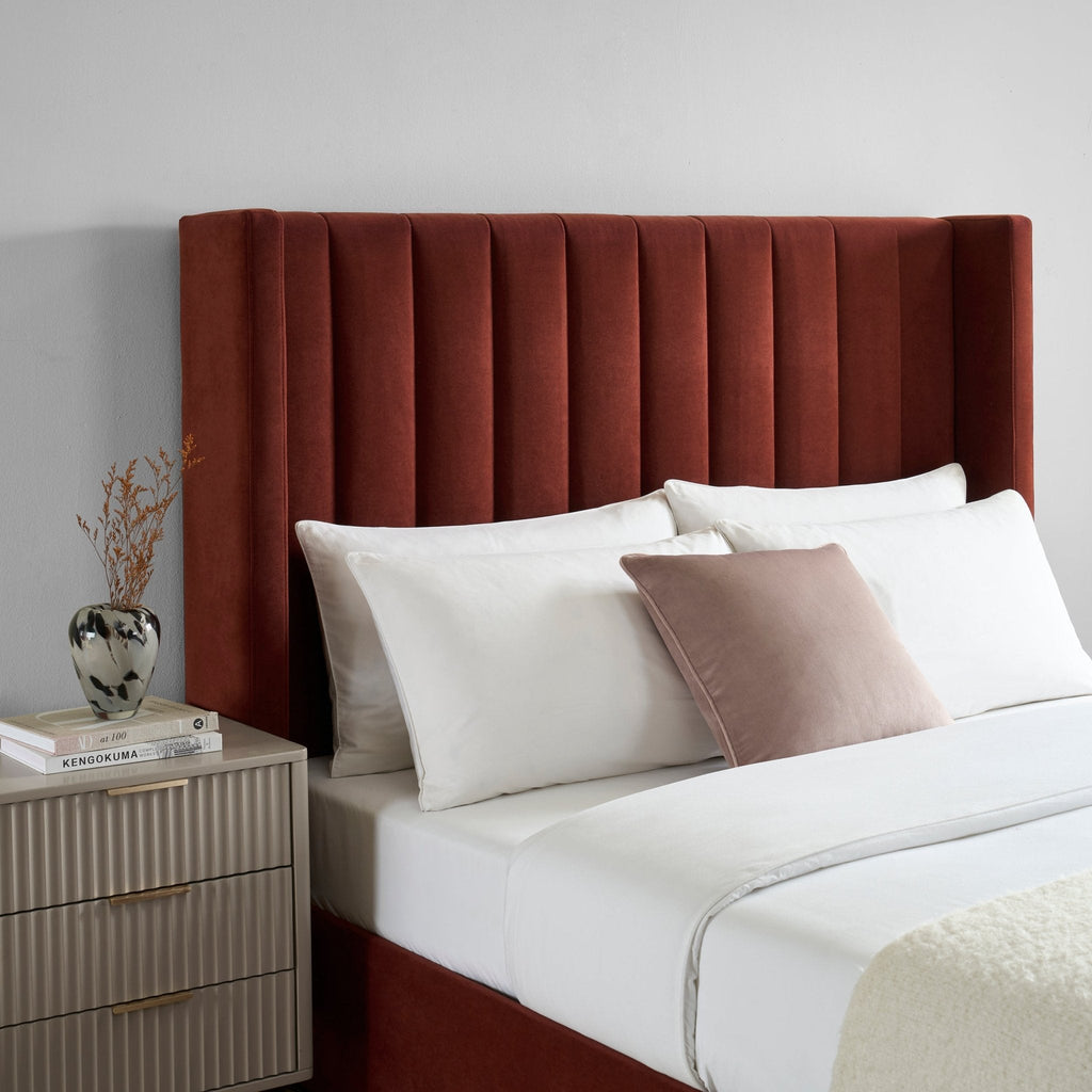Madison Ottoman Storage Bed - Rust - DUSK